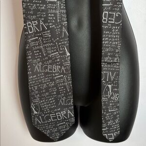 Three Rooker Algebra Allover Mathematics Black White Polyester Necktie Tie